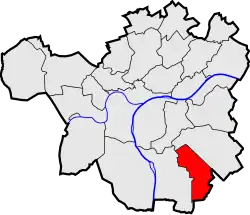 Location of Naninne in Namur