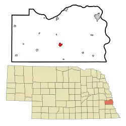 Location of Weeping Water, Nebraska