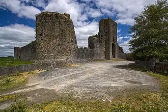 Liscarroll Castle overlooks the village