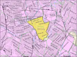 Census Bureau map of Garfield, New Jersey