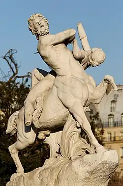 Centaur carrying off a nymph (1892) by Laurent Marqueste (Tuileries Garden, Paris)