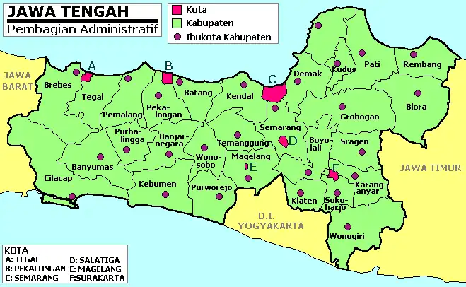 Central Java province, Indonesia.