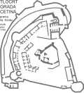 Castle layout from 1790