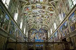 The Sistine Chapel was painted between 1481 and 1512