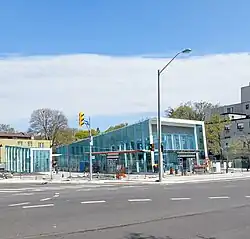 2023: Main entrance of Chaplin station