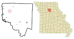 Location of Mendon, Missouri