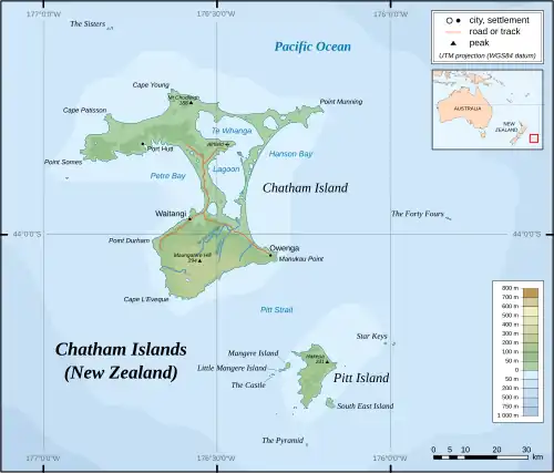 Moriori genocide is located in Chatham Islands