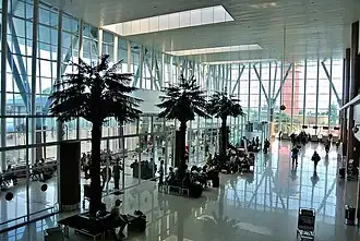Check-in area