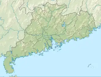 Mei Pass (梅关) is located in Guangdong