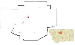 Location of Loma, Montana