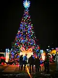 Christmas tree, Plaza, Las Cruces, New Mexico, US