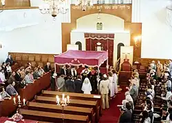 Wedding Chuppah at Vredehoek Shul, 1979