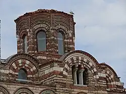 Exterior picture of the dome of Church of Christ Pantocrator in Nesebar