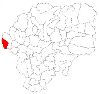 Location in Bistrița-Năsăud County
