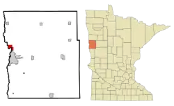 Location of Oakport, Minnesota