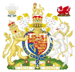 Coat of arms as Prince of Wales (granted 1911)[200]