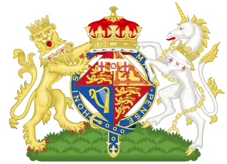 Coat of arms as Duchess of Edinburgh (1947–1952)