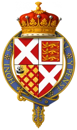 Coat of arms of Sir Ralph Neville, 4th Earl of Westmorland, KG