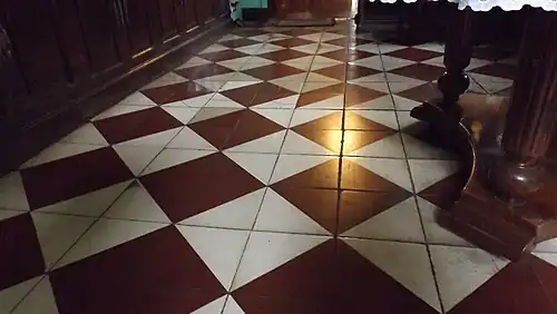 Machuca tiles of the dining area