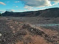 Part of the vast slag dump, viewed from Kidman Way (Aug 2024)