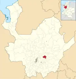 Location of the municipality and town of Concepción in the Antioquia Department of Colombia