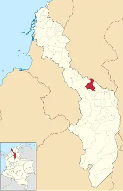Location of the municipality and town of San Fernando, Bolívar in the Bolívar Department of Colombia
