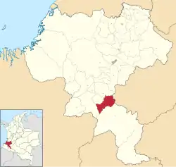 Location of El Rosal