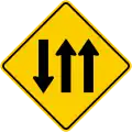 SP-41 Three lanes, one contraflow
