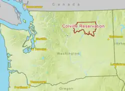 Outline of the Colville Reservation