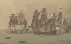Detail of Annibal delaying the British squadron