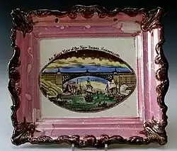 Plaque with the Wearmouth Bridge.