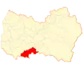 Map of the Chépica commune in O'Higgins Region