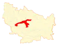 Location of the Chillán commune in the Ñuble Region