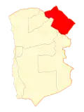 Map of Colchane in Tarapacá Region