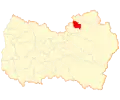 Location of the Graneros commune in O'Higgins Region