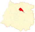 Location of the Río Claro commune in the Maule Region