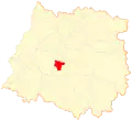 Location of the Villa Alegre commune in the Maule Region