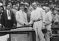 Calvin Coolidge gets to meet pitcher Walter Johnson, June 18, 1925.