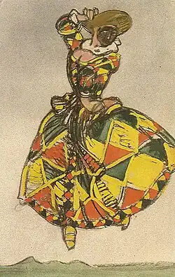 Costume design for Les dominos sur la musique de Couperin, 1911. Musée des Arts Décoratifs.