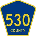 County Route 530 marker