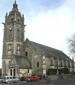 The church of Notre-Dame and St. Saintin in Courgeon