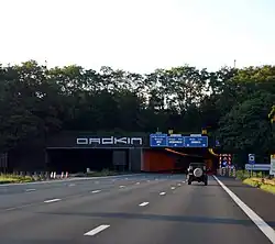 Craeybeckx Tunnel in the direction of Antwerp