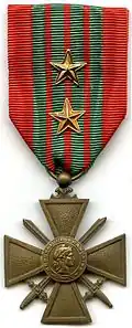 Croix de Guerre 1939–1945 with 1 star vermeil