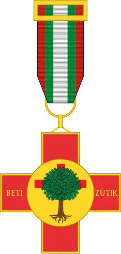 A stylized drawing of the award