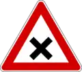 Crossroads with priority to the right