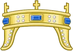 Depiction of the Crown of Zvonimir of Kingdom of Croatia (925–1102)