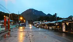 Downtown&nbsp;Cuenca with Mount Maculot in the&nbsp;background