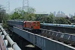913 crossing the Pasig River.
