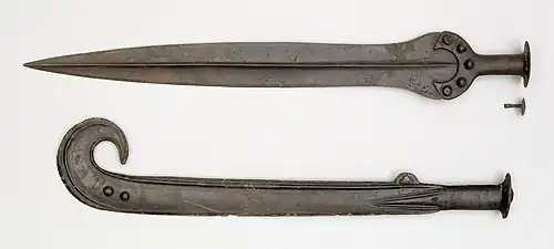 Bronze swords. Rørby, Denmark, 1700-1500 BC