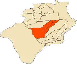 Location of Béni Abbès within Béchar Province